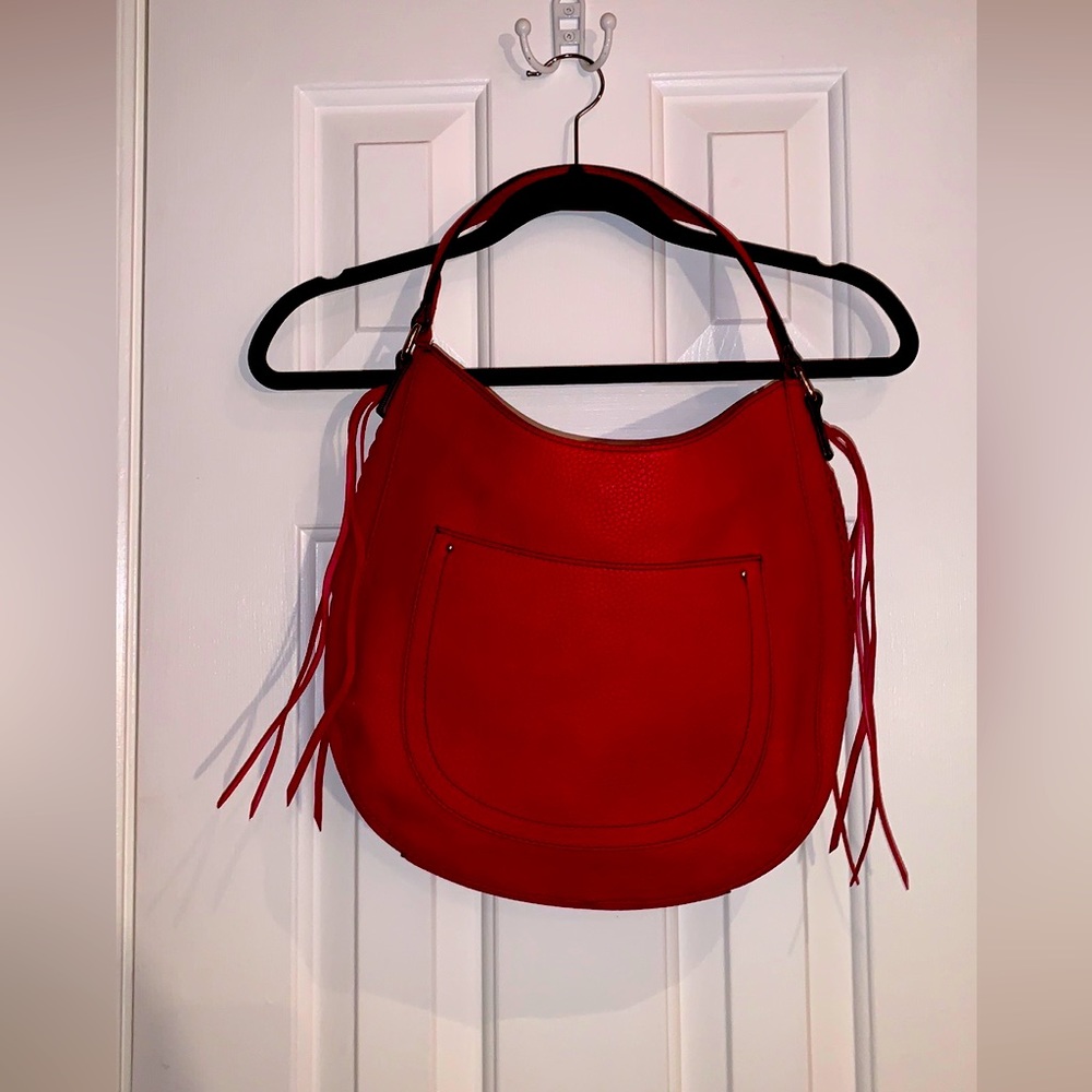 Liz Claiborne Red shoulder pocketbook